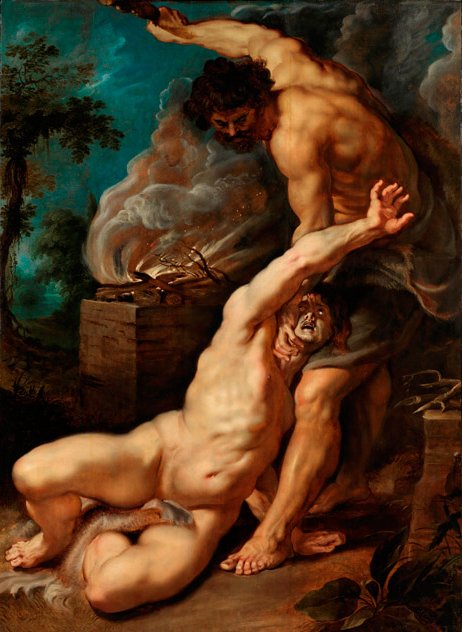 "Cain slaying Abel" - Peter Paul Rubens, 1608-1609